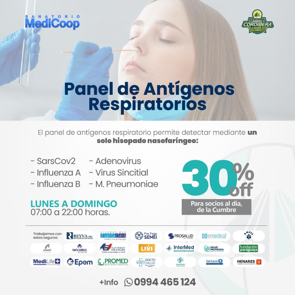 El panel de antígeno respiratorio